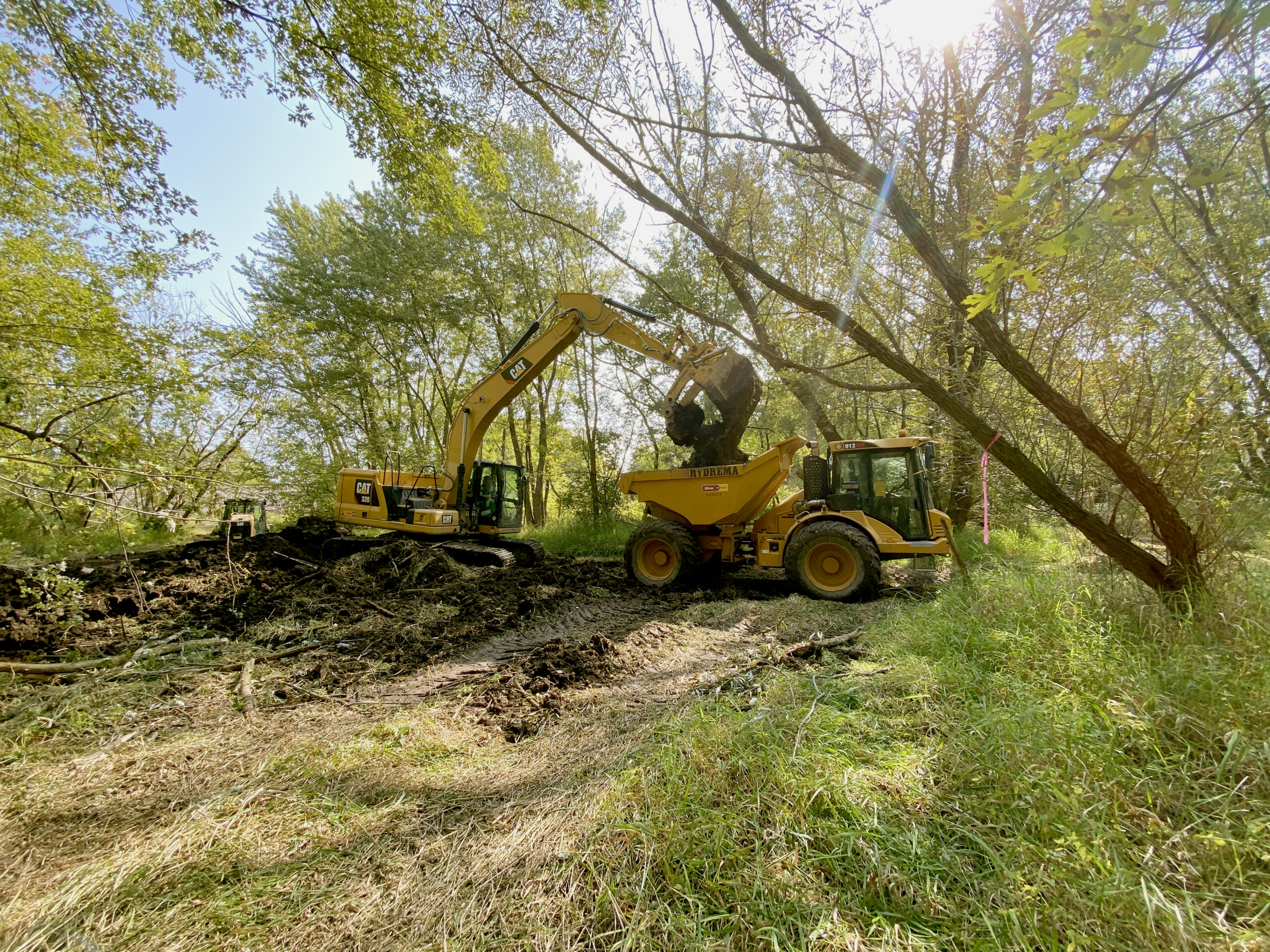 Pike River Neumiller Woods 092420 Removing Spoil From Wetland