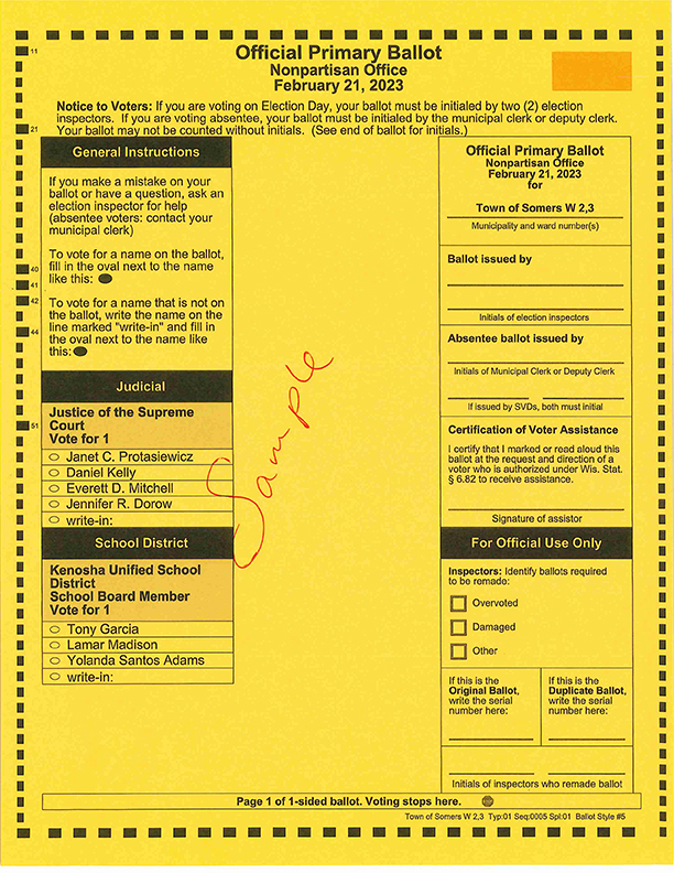 Sample Ballot