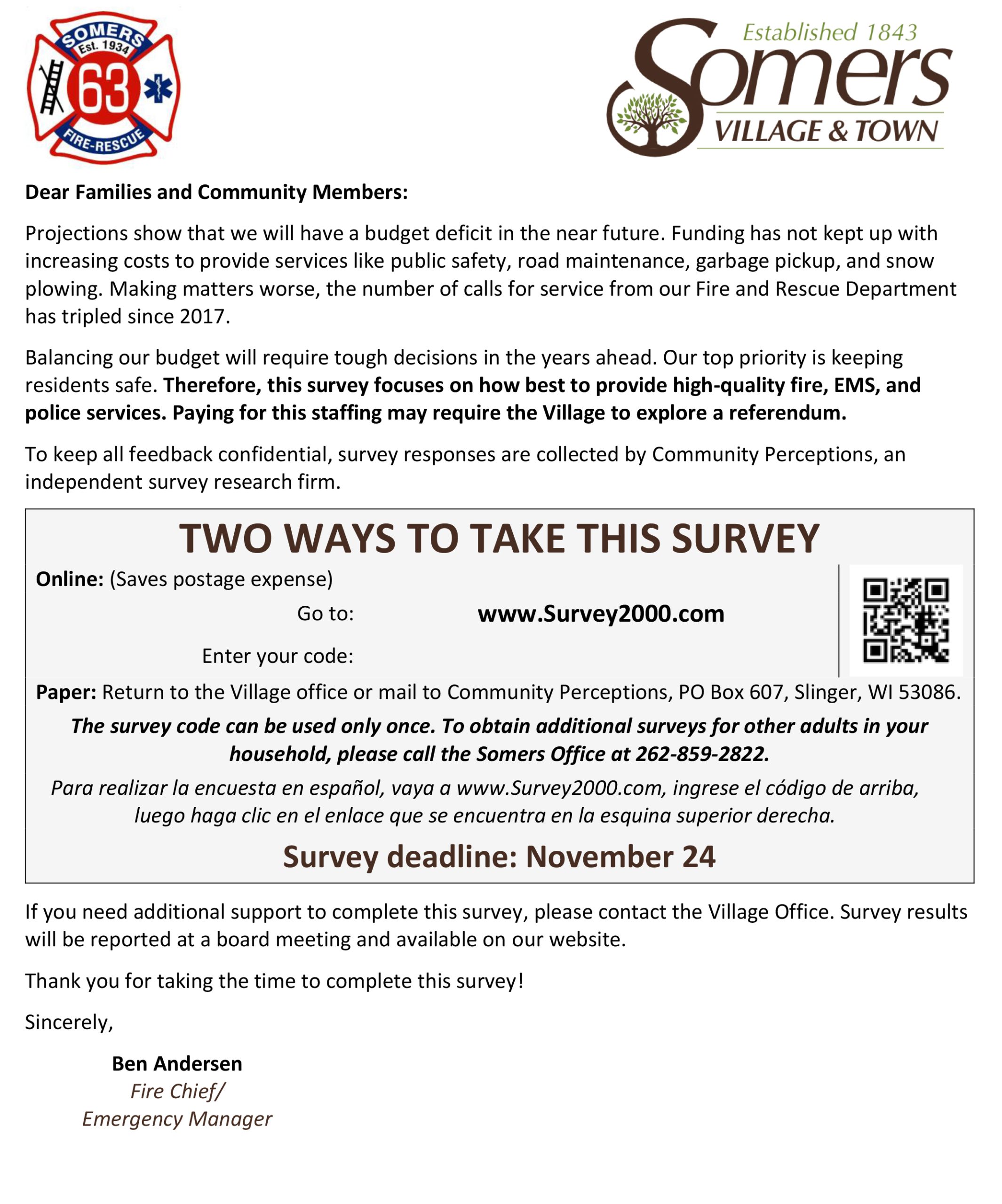 Fall 2025 Somers Community Survey Draft 14 Final