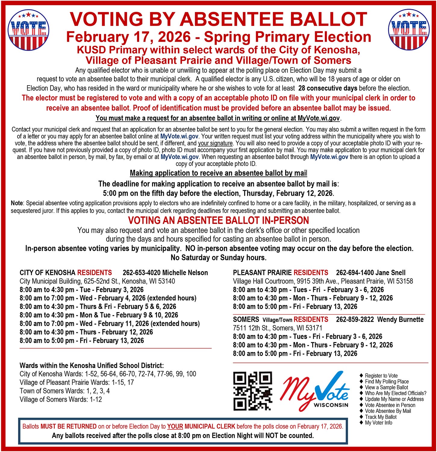 Spring Primary Type E In Person Absentee