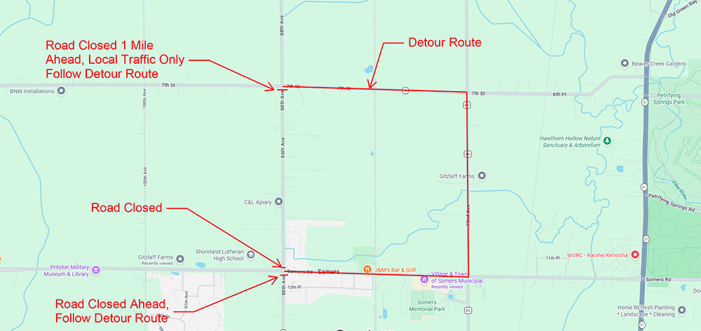 Road Closure Map