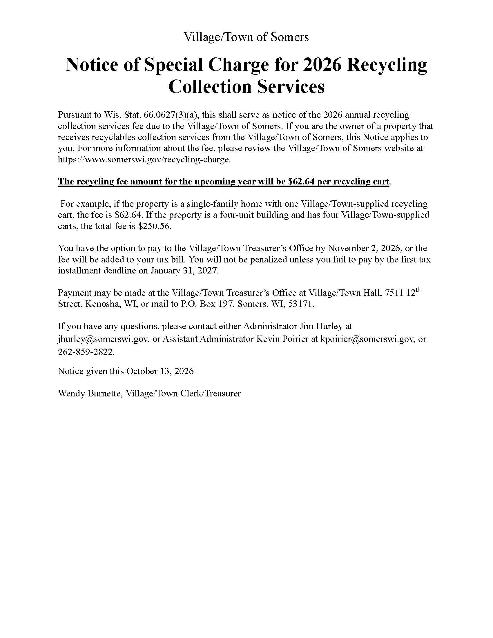 2026.10.07 Adm Recycle Publication Notice